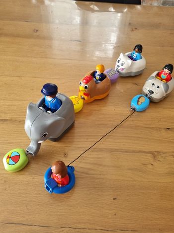 Train animaux playmobil 1.2.3 complet 