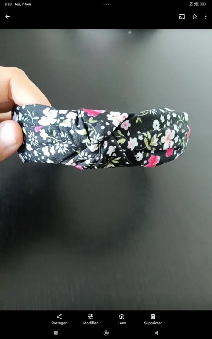 Bandeau floral femme neuf - photo numéro 2