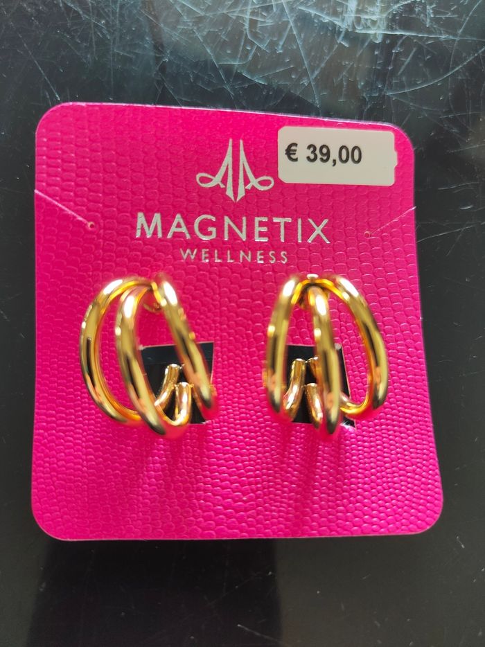 Boucles d'oreilles magnétiques plaquées or
