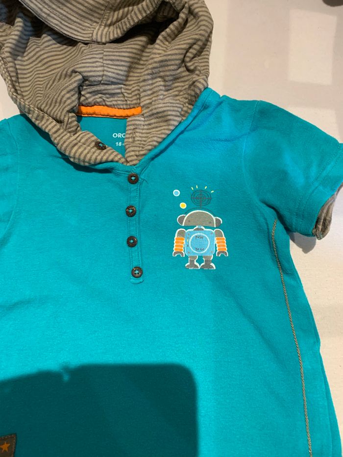 Teeshirt à capuche Orchestra taille élastique taille 18 mois - photo numéro 2