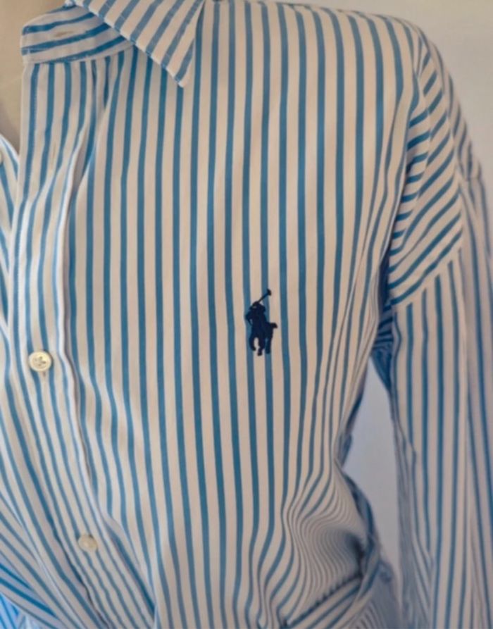 Polo Ralph Lauren robe-chemise en coton rayé. Neuve. Taille 6. - photo numéro 2