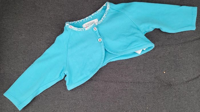 Ensemble robe et gilet 3 mois - 60cm - photo numéro 11