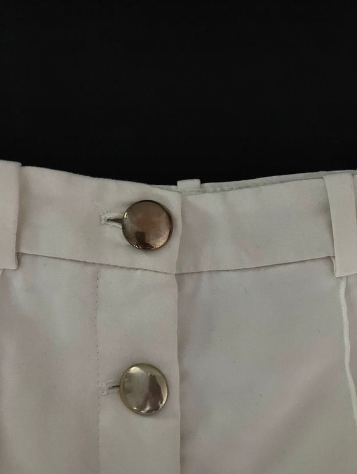 Short taille haute blanc Zara - photo numéro 3