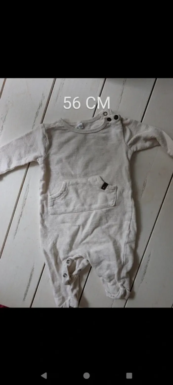 Pijama léger bébé garçon 56cm