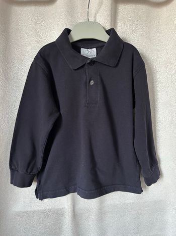 T-shirt polo noir 2-4 ans Upperdeck greenfee 