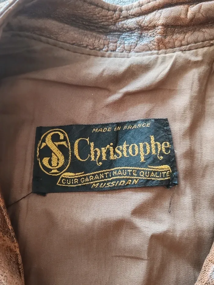 Gilet sans manches cuir vieilli “Christophe – Mussidan” Taille M (Homme) - photo numéro 3