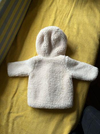 Veste en sherpa écrue mixte