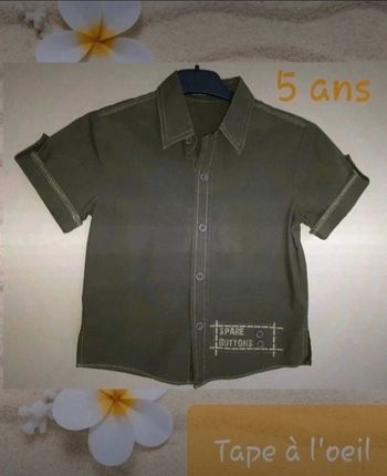 🌞 Jolie chemise marron TAO (5 ans) 🌞