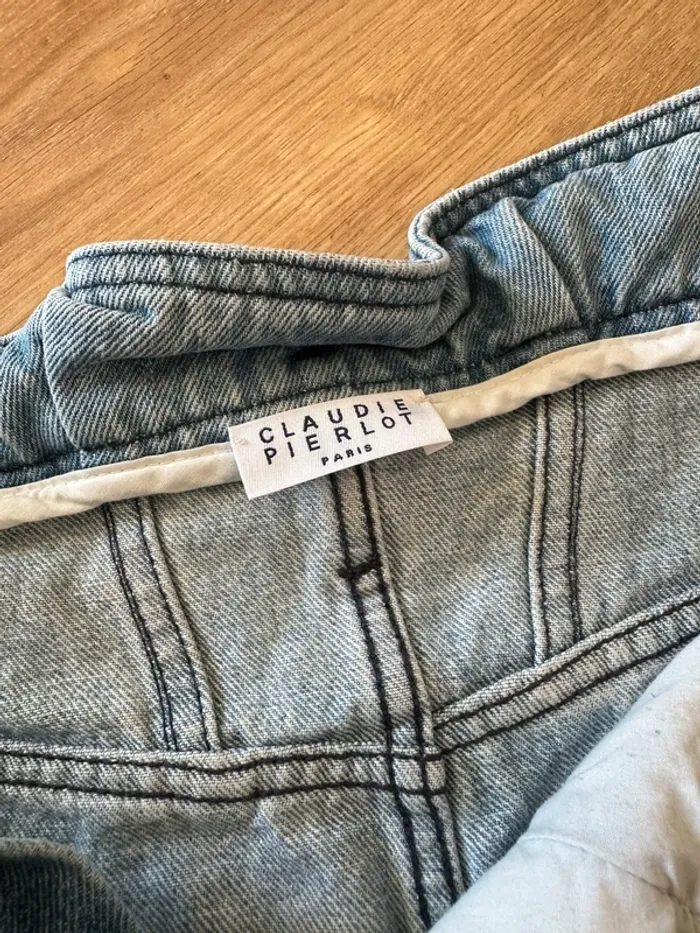 Mini jupe Claudie Pierlot en jean taille 38 - photo numéro 5