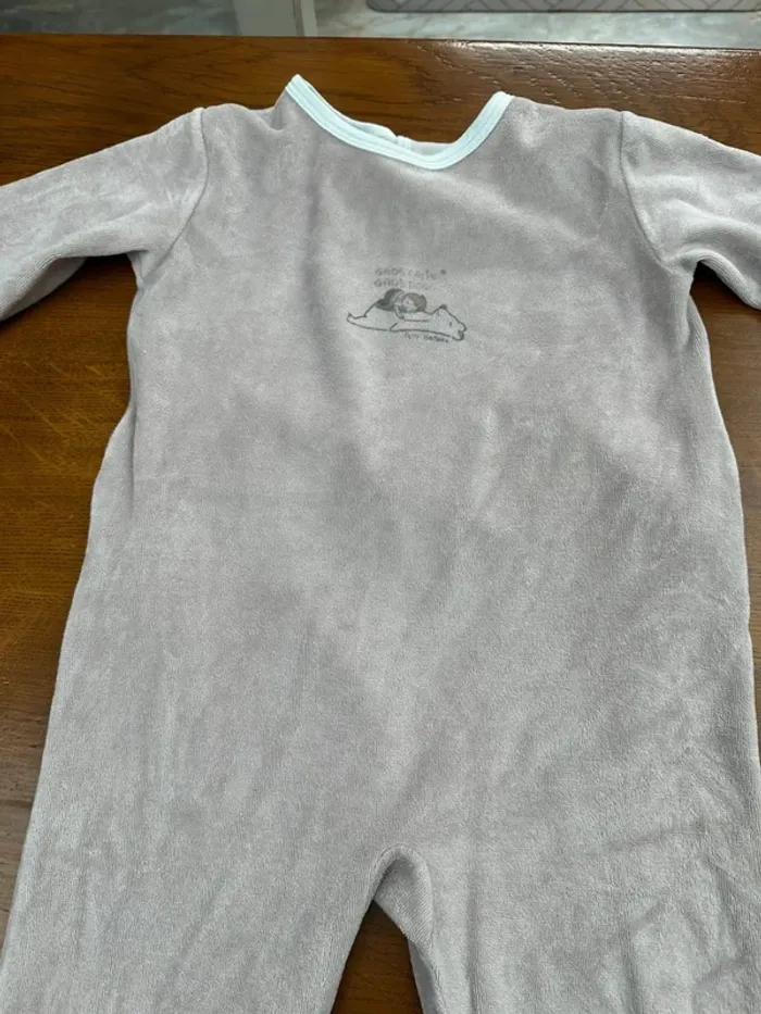 Pyjama 1 pièce Petit bateau beige 36 mois - photo numéro 7