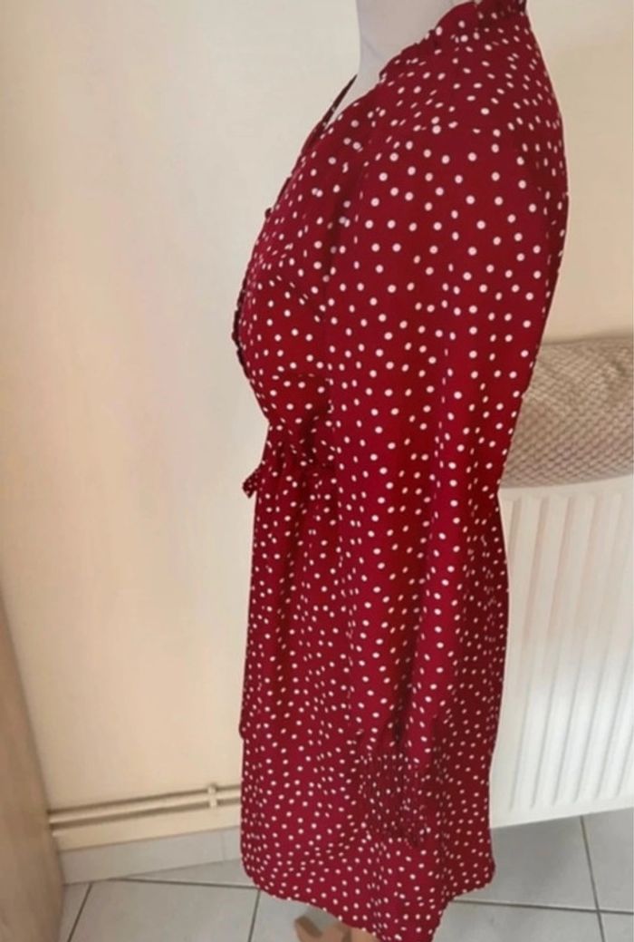 Robe à pois, rouge et blanche, Shein - photo numéro 6