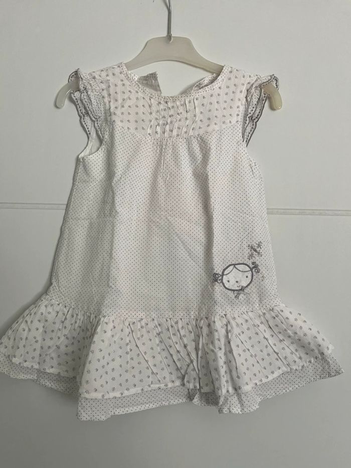 Robe été manches courtes fille 18 mois