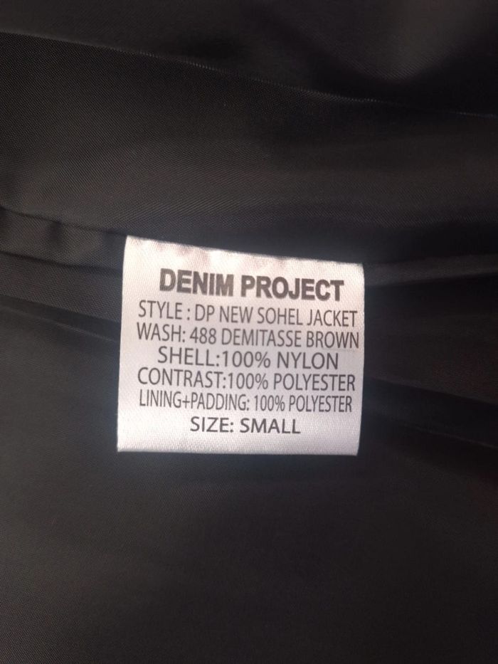 Veste mi saison denim projet marron et noir unisexe - taille S (8) - photo numéro 9