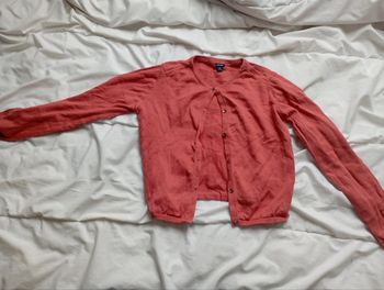 Gilet corail à boutons Kiabi 10 ans 3€