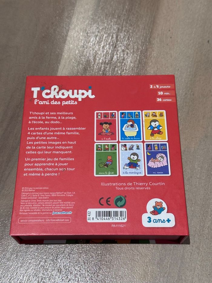 Jeu de 7 familles tchoupi neuf sans étiquette - photo numéro 5
