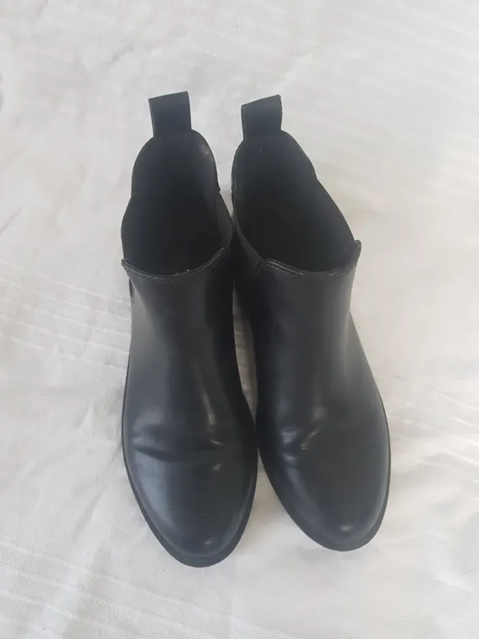 Bottine Cuir Noir Femme Taille 37 - photo numéro 5