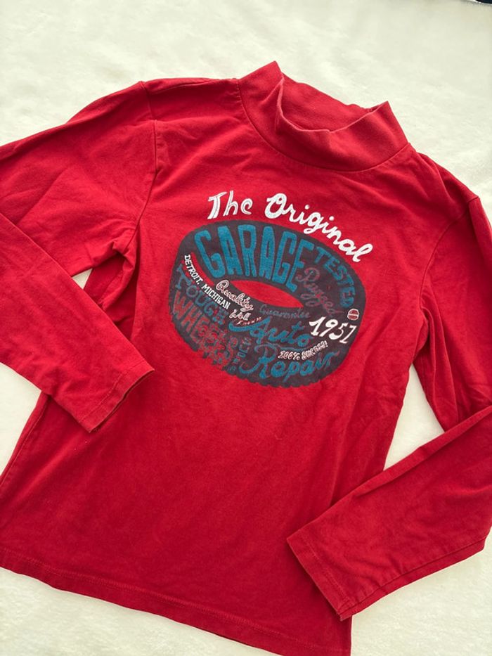 Tee shirt rouge Garage 10 ans