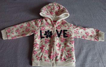 Sweat zippé à capuche, Gémo, 18 mois