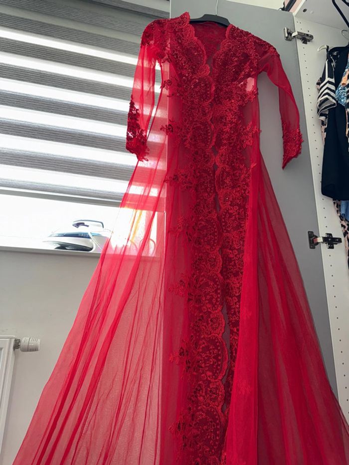 Caftan henné neuf taille xs - photo numéro 8