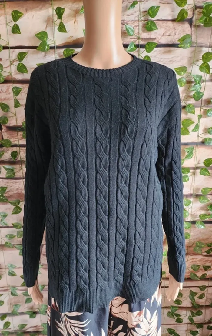 🌸Ensemble Tenue Pull Pantalon Noir Taille Unique 🌸 - photo numéro 2