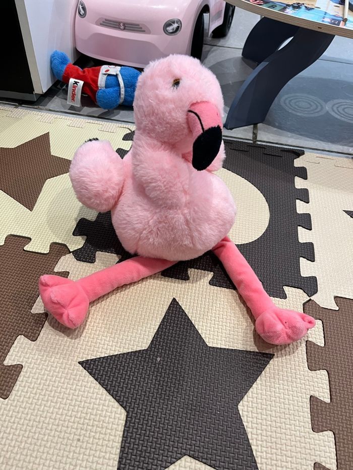 Peluche flamant rose