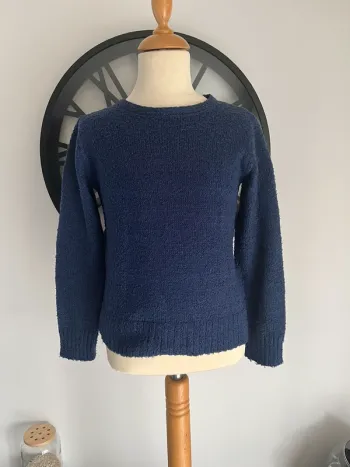 Pull fille bleu