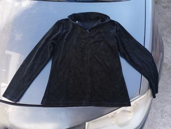 Pull velours col roulè