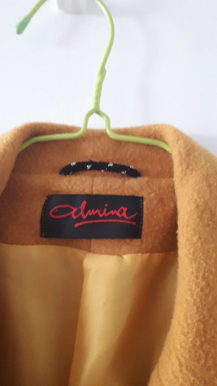 Manteau vintage moutarde - photo numéro 4