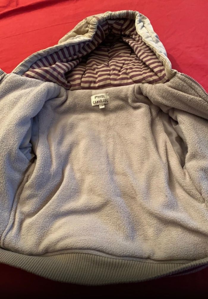 Manteau doublé polaire garçon 12 mois - photo numéro 4