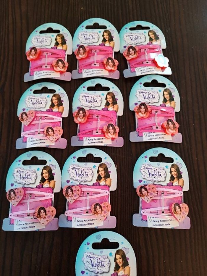 Lot de 20 pinces a cheveux fille Violetta