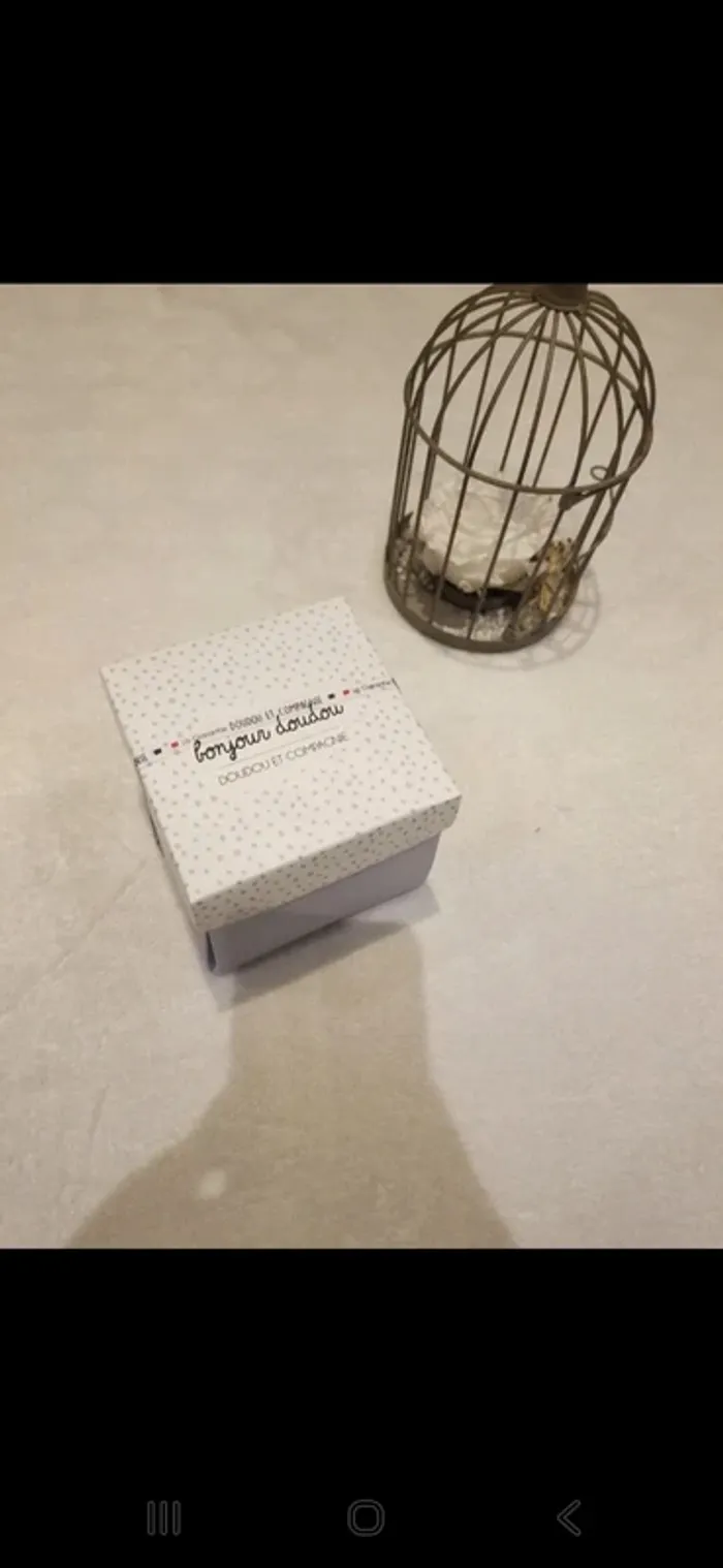 Doudou mouchoir lapin bleu - photo numéro 2