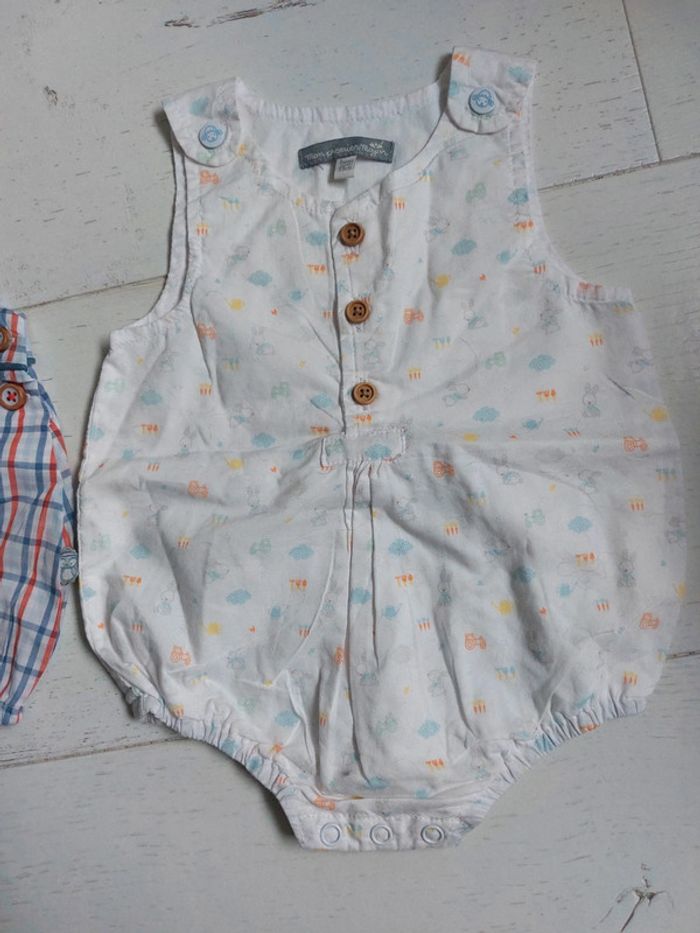 Lot de 2 combinaisons barboteuses Sergent Major Taille 3 mois - photo numéro 2