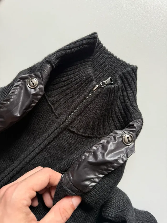Gilet noir en maille / Cardigan noir en maille Carnet de Vol - photo numéro 6