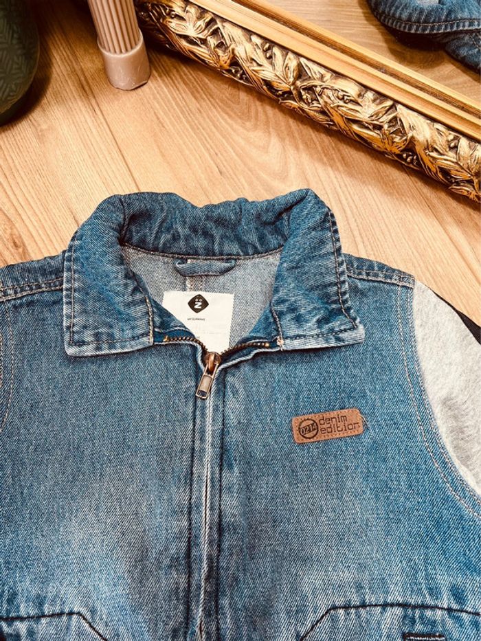 Taille 5 ans veste en jean garçon Z bleue et gris 💙 - photo numéro 3