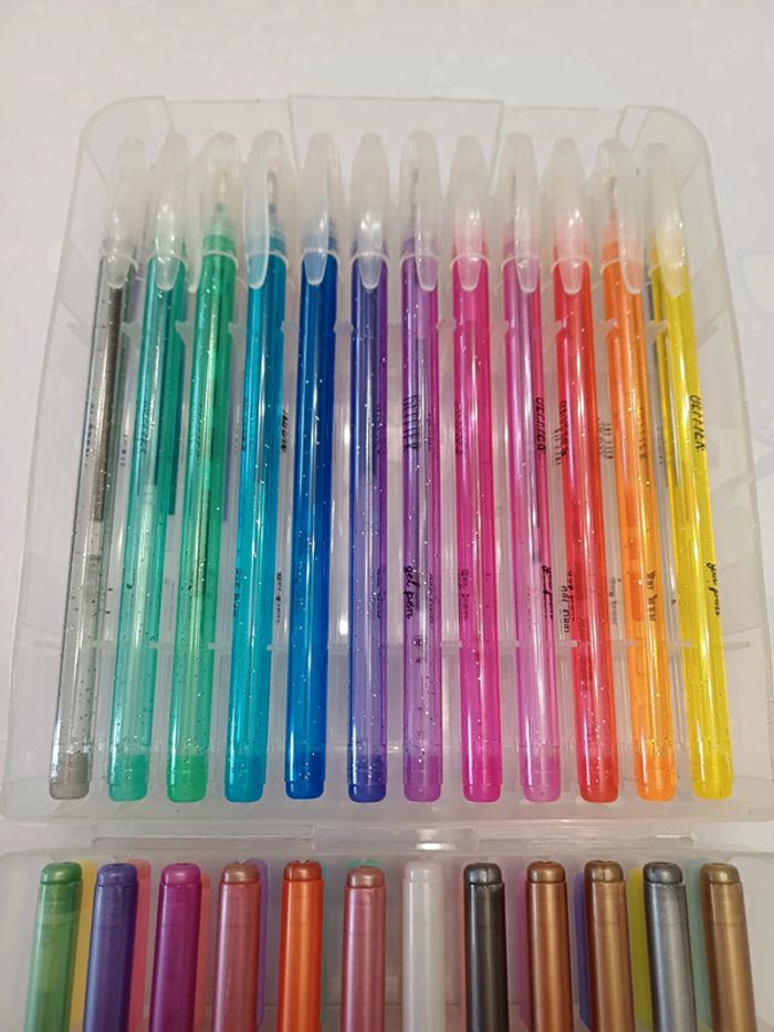 Boîte de 48 stylos gel Action neuf - photo numéro 5