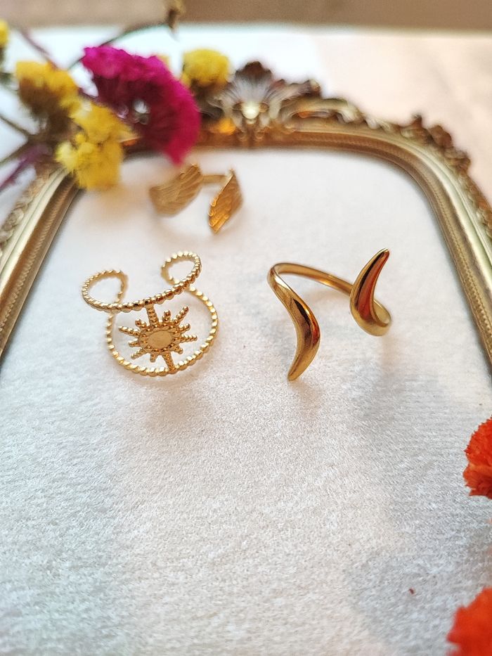 Lot bagues en acier inoxydable - photo numéro 2