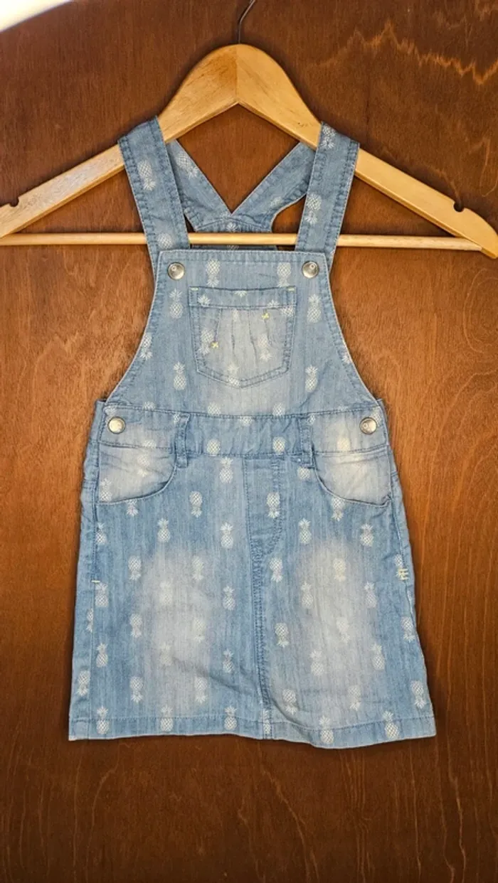 Robe Salopette jean fille 36 mois