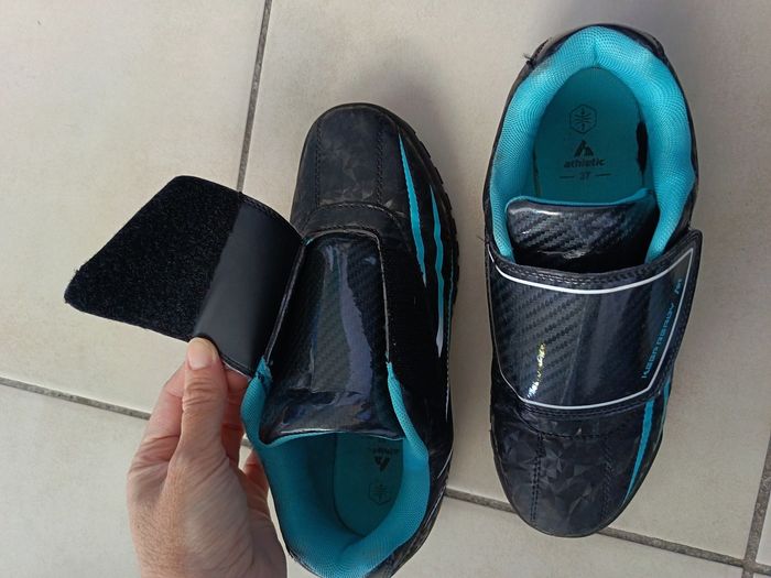 Baskets noir turquoise T37 - photo numéro 6