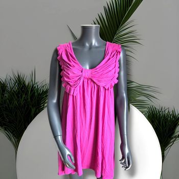 Robe longue - rose fushia - robe amples