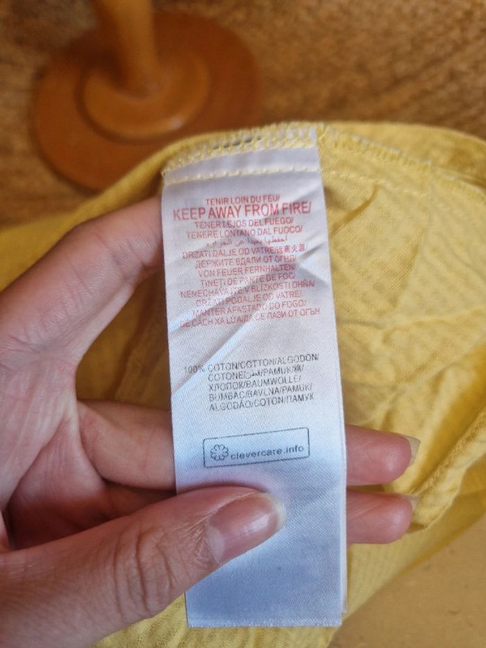 Jolie robe jaune d'été fille sergent major 7 ans - photo numéro 5