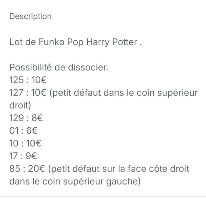 Lot de 7 pops Harry Potter - photo numéro 7