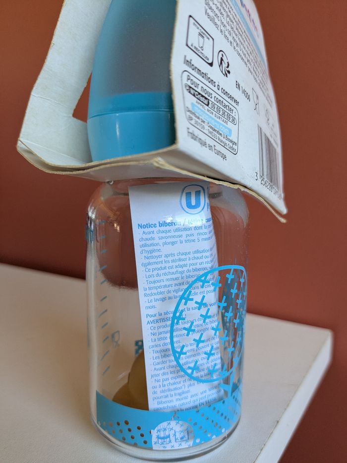 Biberon verre 120 ml neuf - photo numéro 3