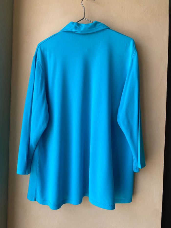 Veste turquoise vintage An’ge TU - photo numéro 7