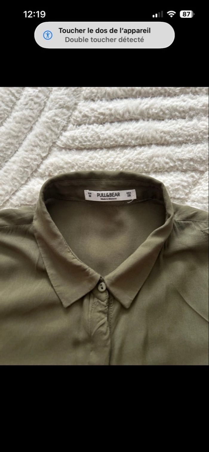 Chemise fluide kaki pull&bear Taille M - photo numéro 4