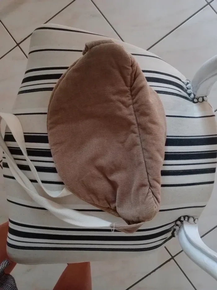 Banane velours marron et beige grande qualité - photo numéro 11