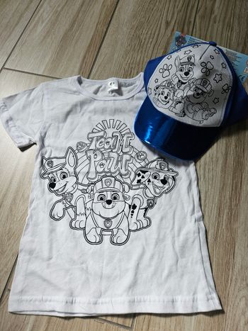 Casquette + T-shirt à colorier