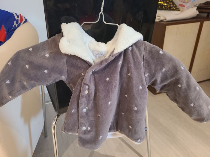 Veste chaude 9 mois étoiles