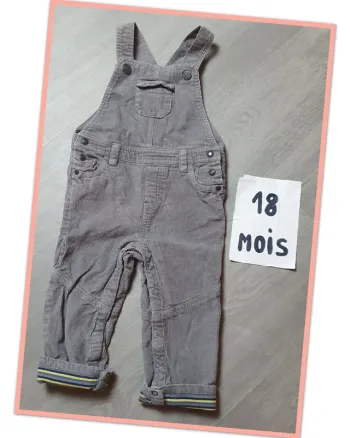 Salopette garçon 18mois 81cm Obaïbi