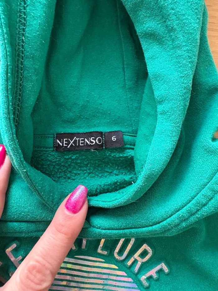 Pull à capuche vert - photo numéro 4