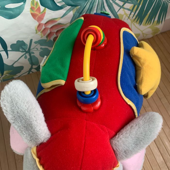 Grande peluche d activités éléphant vintage - photo numéro 2